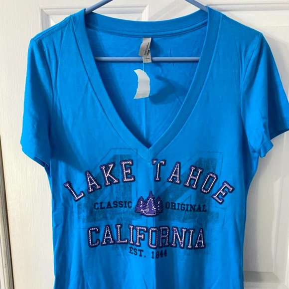 Blue Lake Tahoe Tee Shirt - L/NWT - Picture 1 of 3